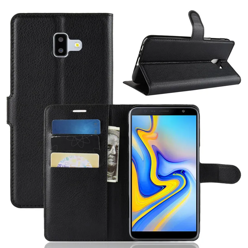 Кожаный чехол для samsung galaxy J4 J6 Plus j4 + j6 Чехлы держатели телефонов diy Алмазные чехлы