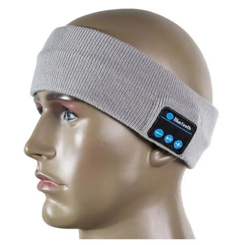 Беспроводная Bluetooth V4.2 вязаная гарнитура унисекс стереонаушники для сна музыка