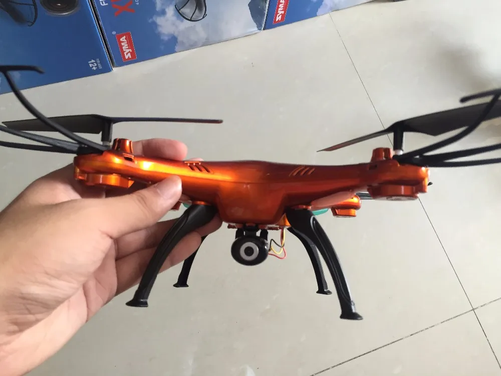 SYMA X5SW 1 с камерой 2 Мп WIFI FPV RC Квадрокоптер 4 ГГц 4CH 6 осевой гироскоп вертолет
