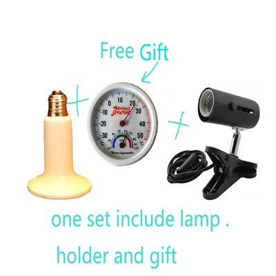 Ceramic Lamp combina 110V Керамика инфракрасный излучатель лампа теплоты легкого применения для выращивания растений лампы зоопарк пленочная подушка для животных с резиновой нагреватель рептилий, Керамика инфракрасный обогреватель лампы - Испускаемый цвет: Ceramic Lamp combina