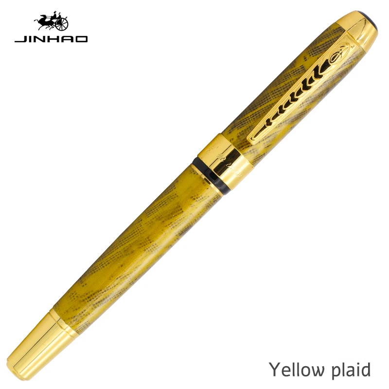 huangge jinjian Jinhao250 перьевые ручки Роскошные чернильные ручки Dolma Kalem каллиграфия ручки для школы Mon Blanc подарочная ручка каллиграфия Монт Бланко - Цвет: huangge jinjian