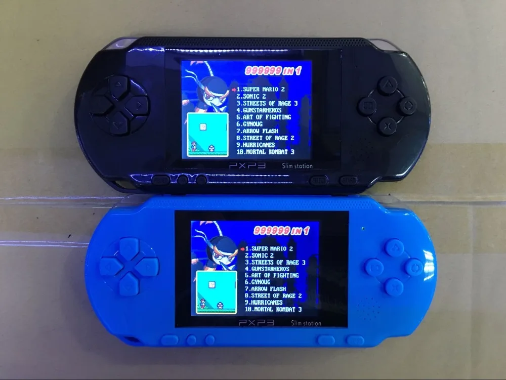 PXP3 игровая консоль портативная 16 бит ретро детская MD2700 видео игра палер