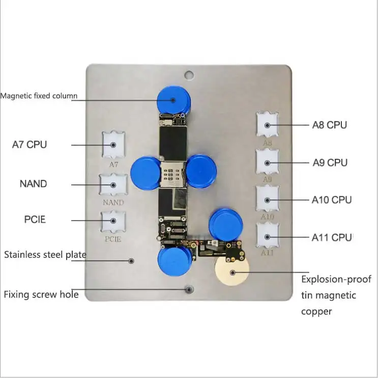 Magnetic Mobile Phone Board Repair Fixture PCB Holder Work Station Platform Fixed Support Clamp Soldering DIY Tool | Инструменты
