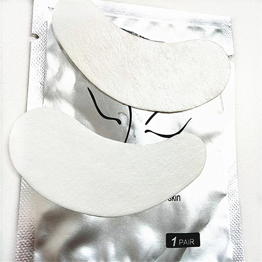 

100 пар накладки для глаз eyePads для глаз искусственные накладки для глаз инструменты для наращивания с индивидуальным логотипом Профессионал...