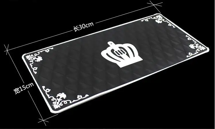 1 шт. 30x15 см крутой Противоскользящий коврик для мобильного телефона mp4 Pad gps Crown Противоскользящий автомобильный липкий силиконовый гелевый коврик для приборной панели