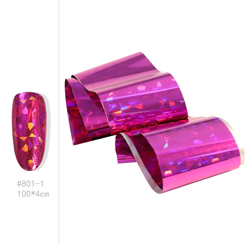01 Rose red HNUIX 8 шт. очаровательные лаковые наклейки с листьями для ногтей цветная металлическая звезда бумажные конверты для переноса клея украшения для дизайна ногтей - Цвет: 01 Rose red
