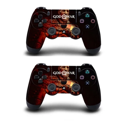 2pcs QBTM0764 Пара контроллера кожи Полное покрытие наклейка для Playstation 4 Dualshock 4 геймпад виниловые наклейки Play станция 4 игры God Of War - Цвет: 2pcs QBTM0764