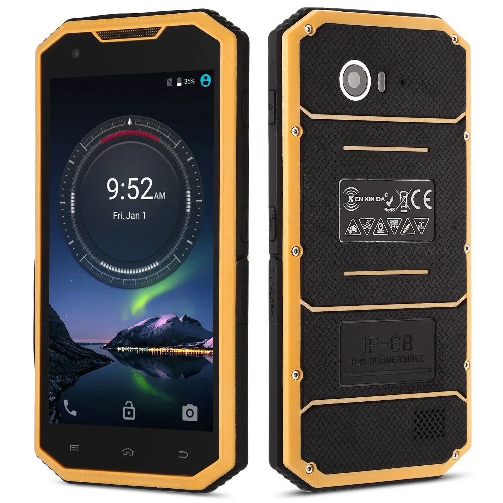 KENXINDA W7 5 0 ''IP68 Водонепроницаемый 4 г смартфон MTK6735 ядра 1 ГБ + 16 Corning Gorilla Стекло