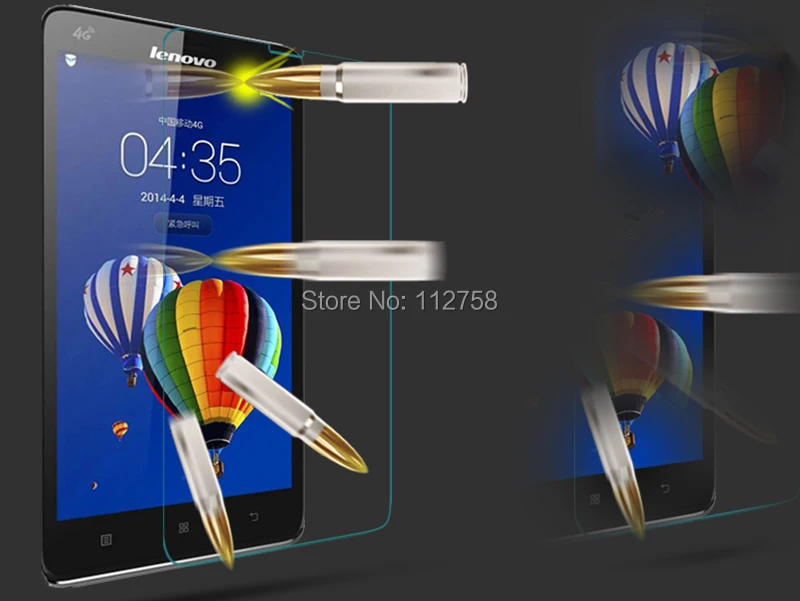 

200x 0.26mm 2.5D Premium Tempered Glass Screen Protector for Lenovo S810 S668T Toughened protective Screen Film s810/s668t