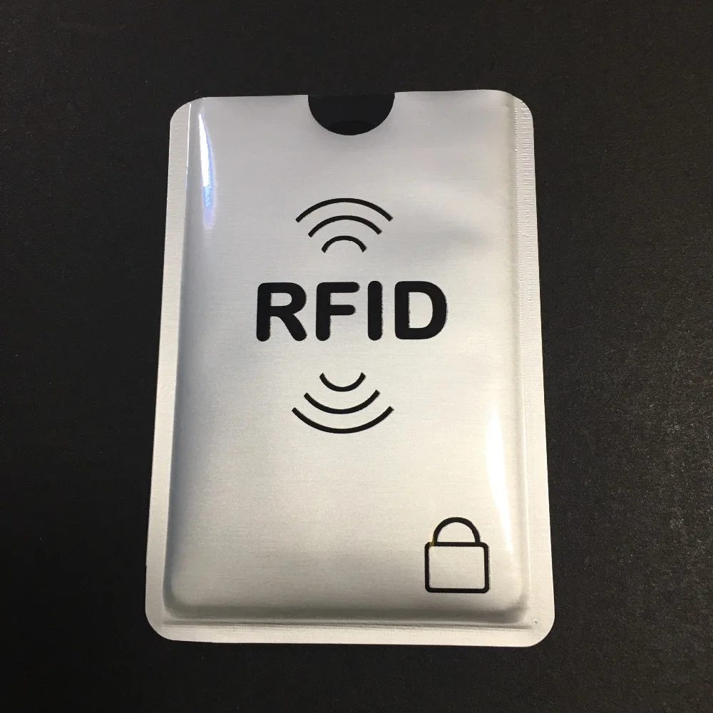 100 шт против сканирования RFID блокирующий рукав для безопасности кредитных карточек идентификационный ATM Бесконтактный ID протектор держатель