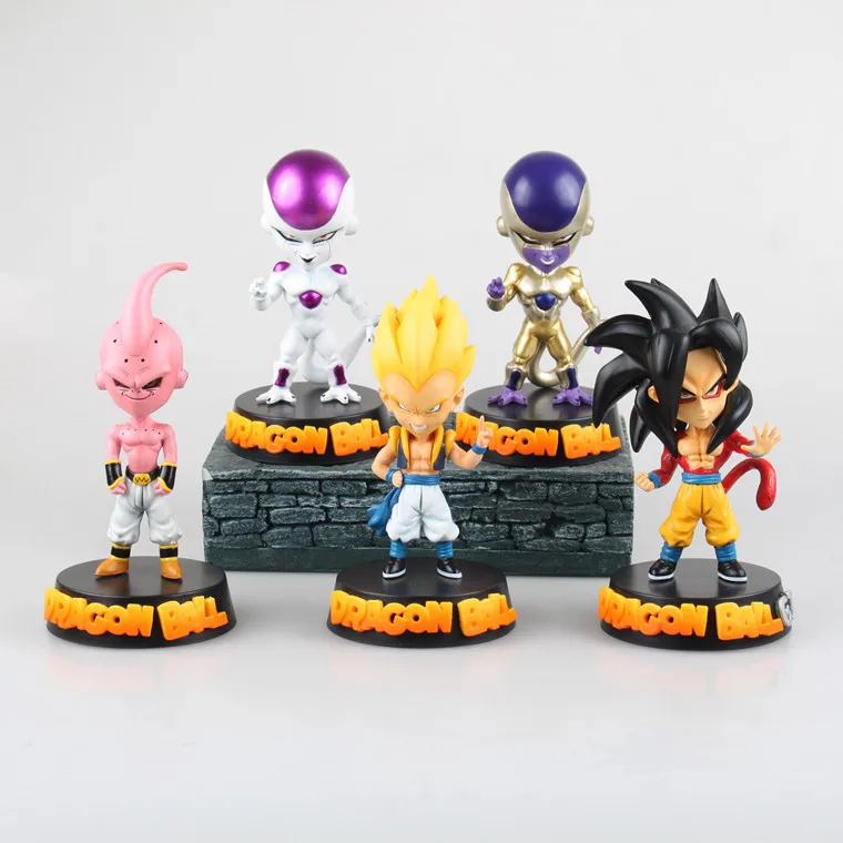 Экшн-фигурки Akira Toriyama Dragon Ball GT Freeza friezsuper Saiyan 4 Son Goku Gokou Gotenks Majin Buu Cute 15 см 5 шт. - купить