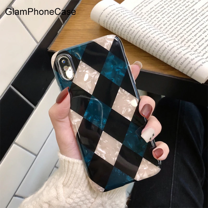 Чехол для телефона GlamPhoneCase Fritillaria с ромбовидной решеткой iphone XS Max XR 8 8plus 7 7plus 6/6S Plus