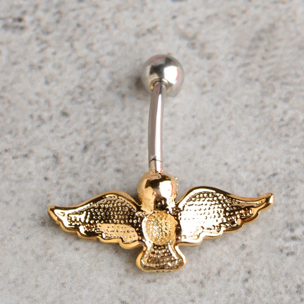 Funmor панк сова пупка кольцо 1 6 мм Пирсинг животных для ювелирные изделия |