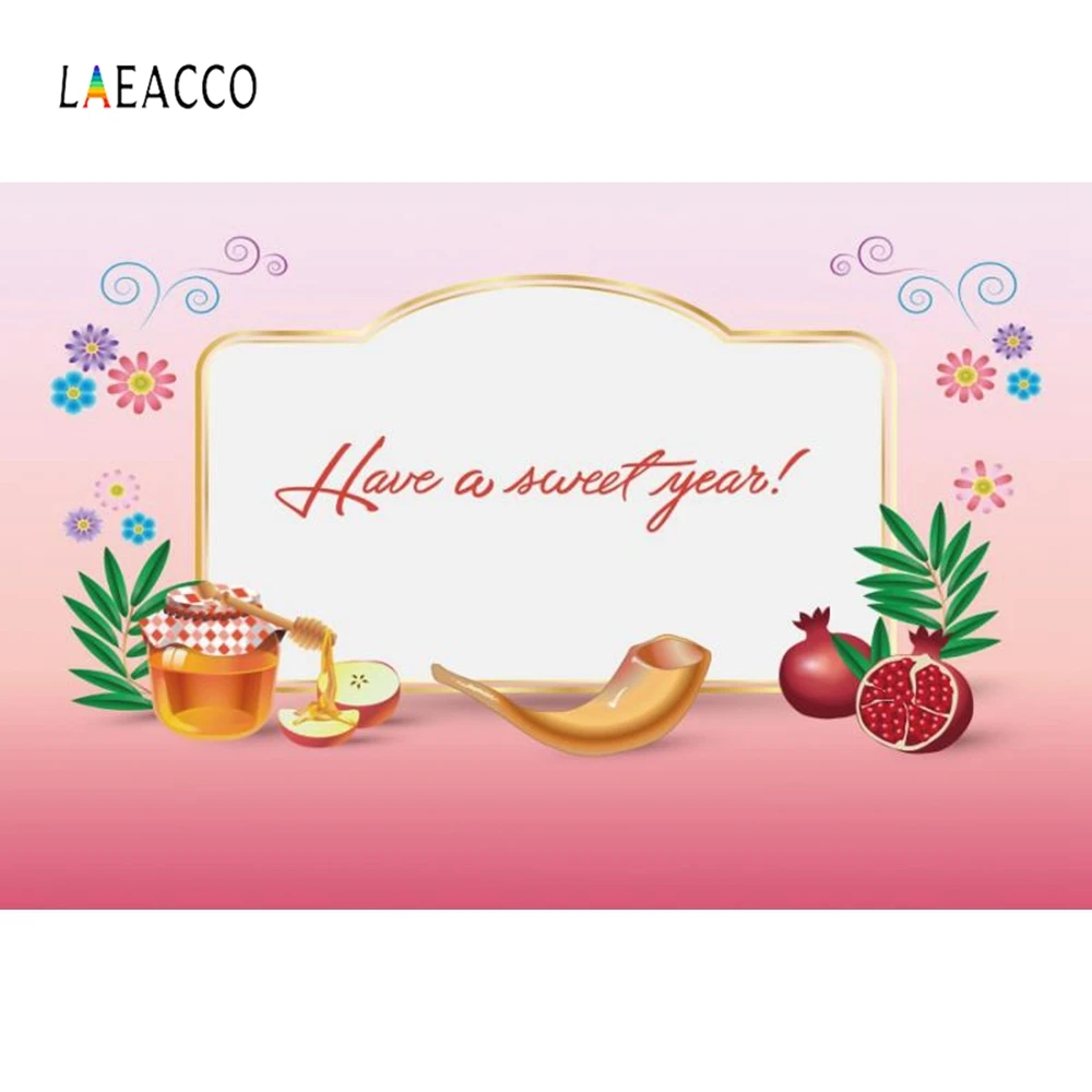 Laeacco иудейские новогодние вечерние медовые фотосессии студийные Индивидуальные фотографии фоны Rosh Hashanah фоны для фотосессий