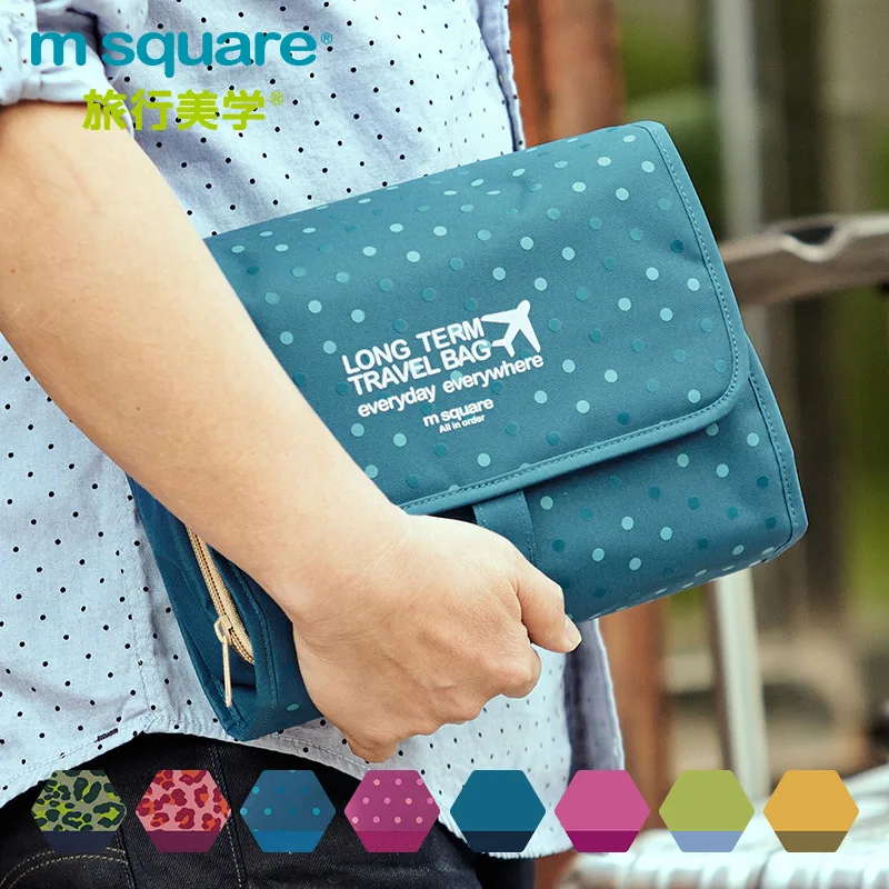 travel cosmetic bag for women men unisex high quality waterproof oxford big capacity makeup bags toiletries organizer storage | Багаж и