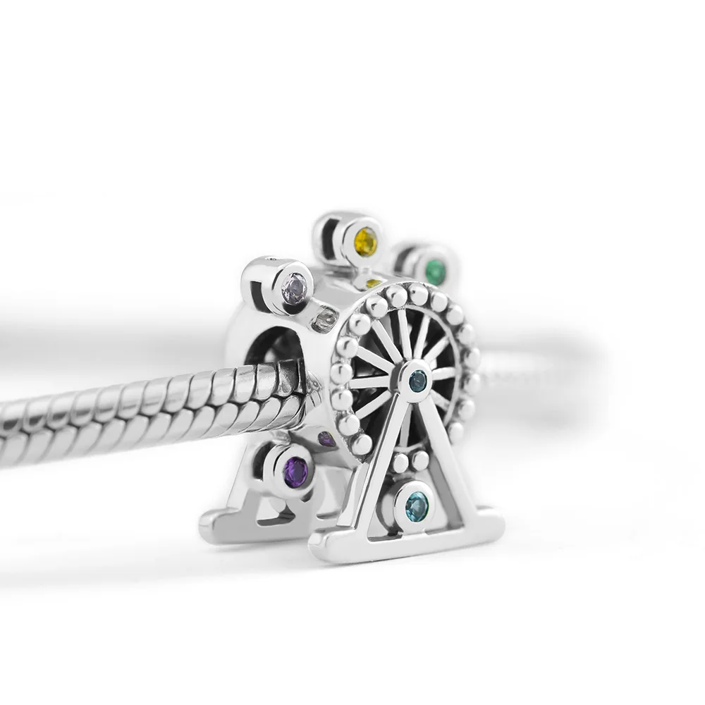 Colour Happiness Wheel Charm Fashion Beads For Jewelry Making Fits Sterling Silver Bracelets Woman Gift | Украшения и аксессуары