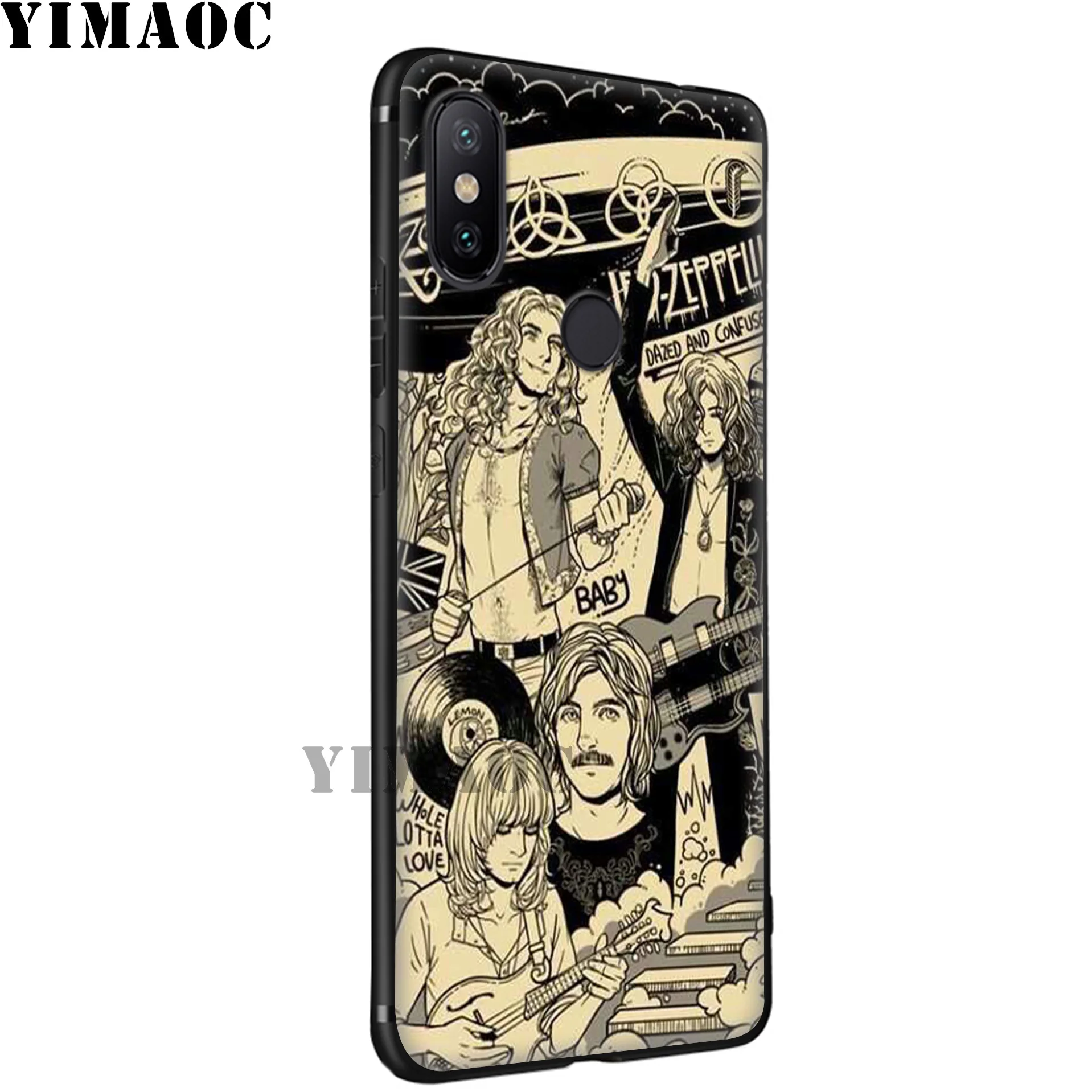 Yimaoc Led Zeppelin ACDC полосы мягкий чехол для Xiaomi mi 9T 9 8 Se 6 MAX 3 A1 A2 Lite CC9E CC9 6X 5X POCOPHONE F1 |