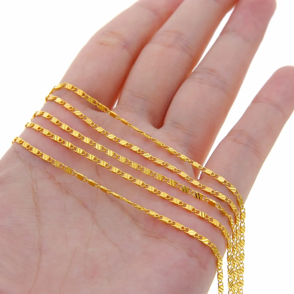 1 шт. модное изысканное золотое ожерелье Длинная подвеска цепочка 16 30 дюймов для