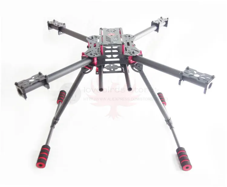 full set DIY FPV Квадрокоптер воздушный Дрон фиксированная рамка из чистого углеродного волокна ручной складной посадочный механизм карданный монтажный стержень комплект планера - Цвет: full set