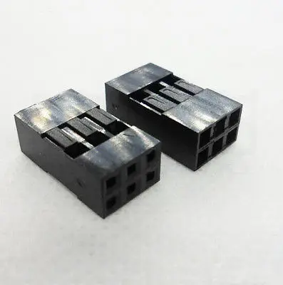 100 шт. 2x3 6 Pin P Dupont перемычка провода кабель Корпус Женский контактный разъем