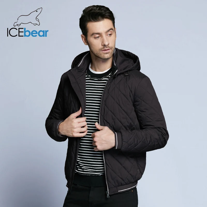 ICEbear новинка 2019 осенняя мужская хлопковая Классическая стеганая Дизайнерская