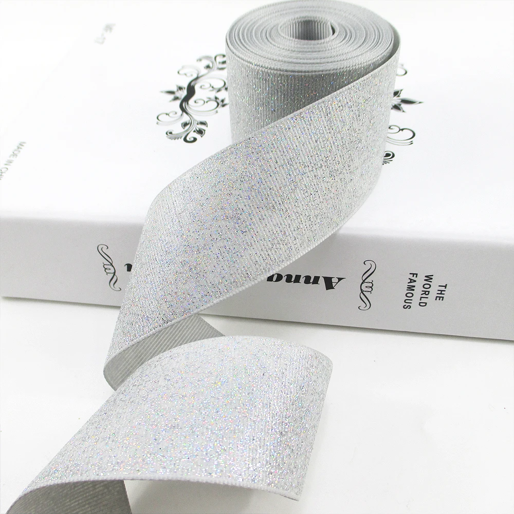 1054839001 David accessories 1," 38 мм; одноцветные; блестящие; с принтом резинка из полиэстера 10 метров, материалы для ручных поделок, 10Yc2482 - Цвет: 1054839001