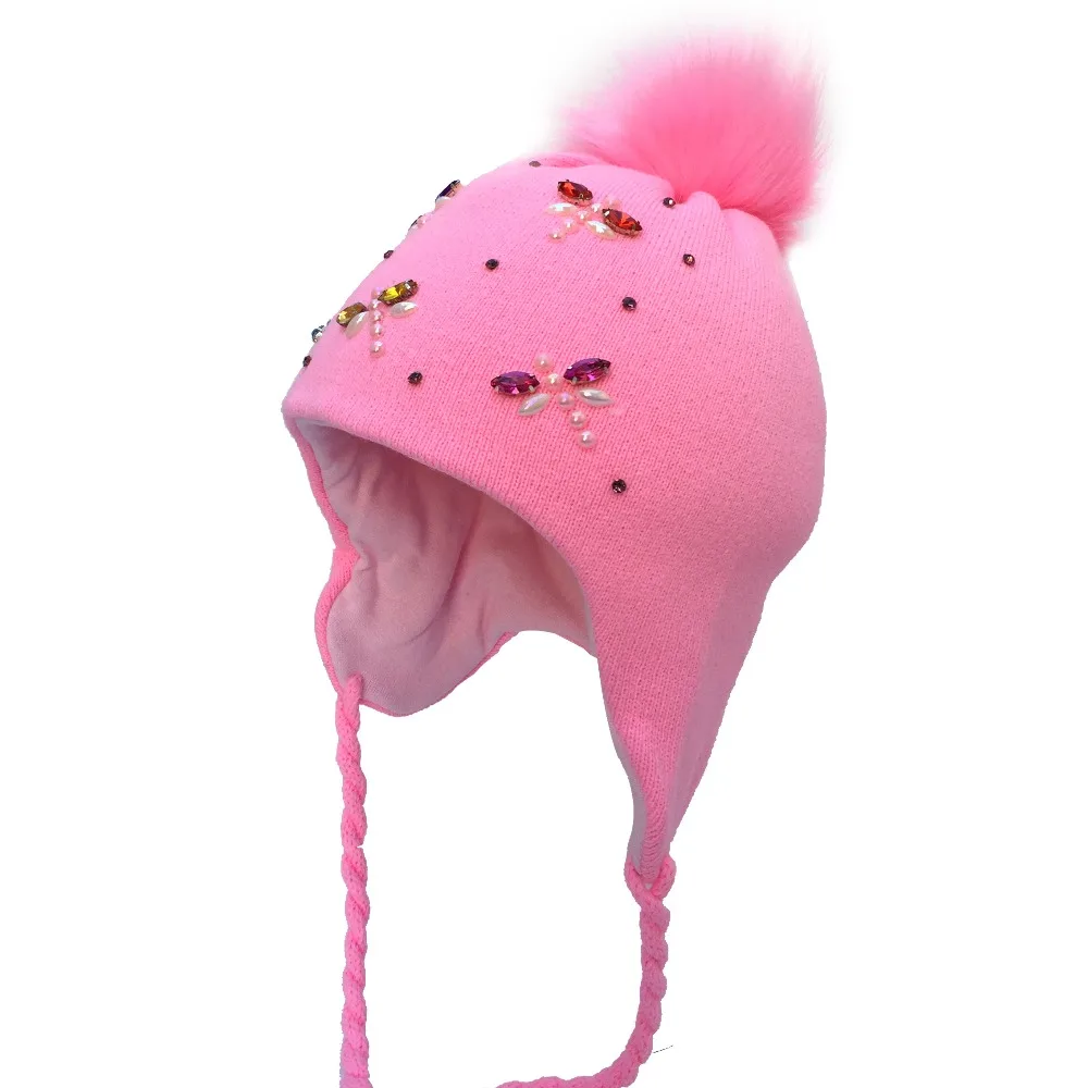 MTTZSYLHH children's winter hat girls knit brand new thick warm | Аксессуары для одежды