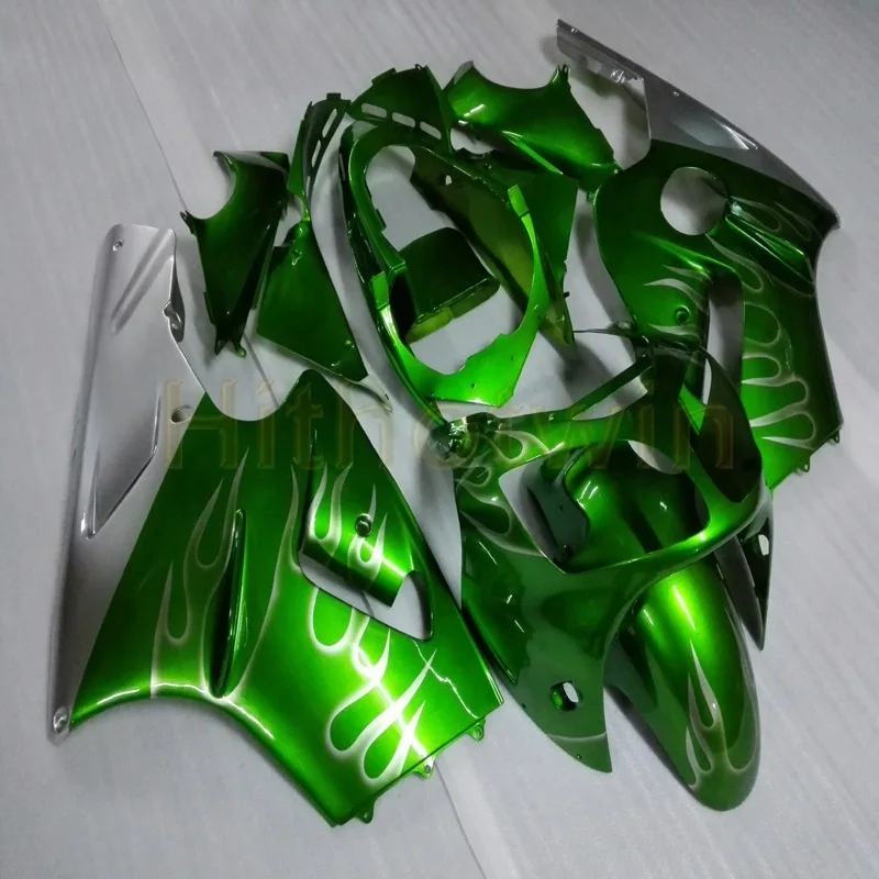 Custom motorcycle article for ZX-12R 00-01 fairings 2000 2001 ZX12R+bolts+Injection mold red flames | Автомобили и мотоциклы