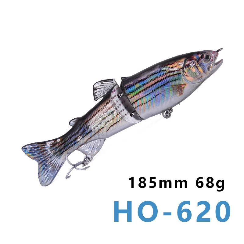 HO-620 Hunthouse жесткая приманка 1 шт. 2 шарнирных секции Swimbait рыболовные приманки жесткие приманки кренкбейт искусственная приманка - Цвет: HO-620