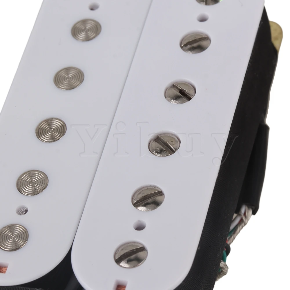 Yibuy 2 шт. 6 струнных пикапов набор с двойной катушкой Humbucker белый винтами и