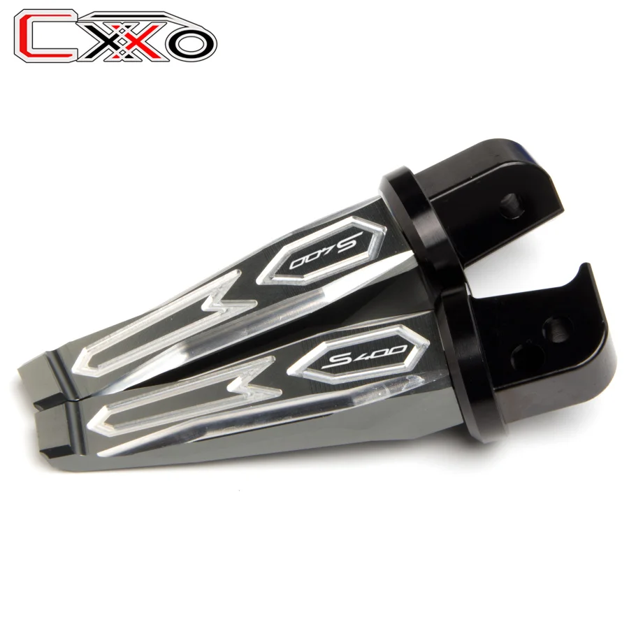Для kycco xciting S 400 xciting s 400 400 аксессуары для мотоциклов ЧПУ алюминий пассажирских подножки сзади - Цвет: Titanium