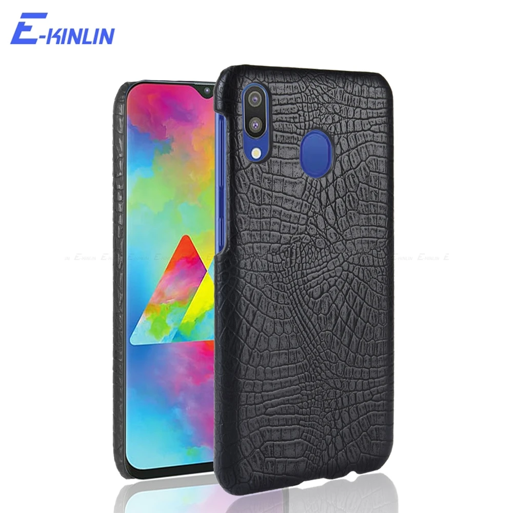 Змея, крокодил Пластик задняя крышка для samsung Galaxy M40 M30 M20 M10 A80 A70 A60 A50 A40 A30 A20e A20 A10s A10 кожаный чехол