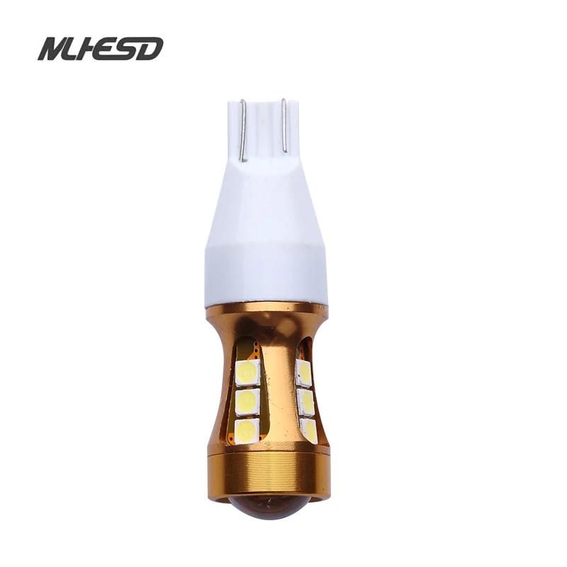 Светодиодные лампы T15 Canbus OBC без ошибок 921 912 W16W автомобильные 15 SMD 3030 Ксеноновые