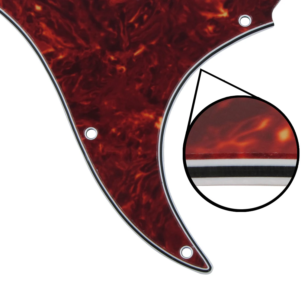 Хамбакер хамбакер для гитары Накладка защиты от царапин HH красная черепаха 4 слоя