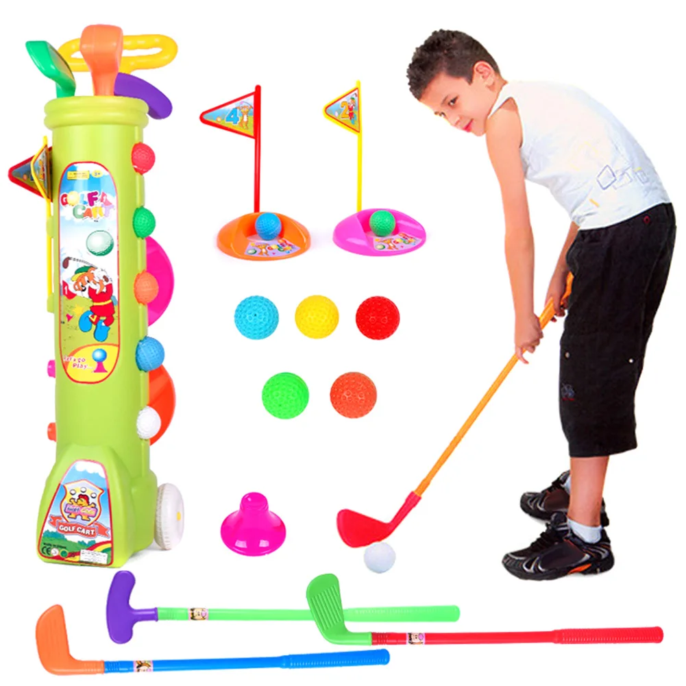 

Children Toys Golf Caddy Set Balls Clubs Trolley Kids Boy Girl Outdoor Garden Game Toy B2Cshop