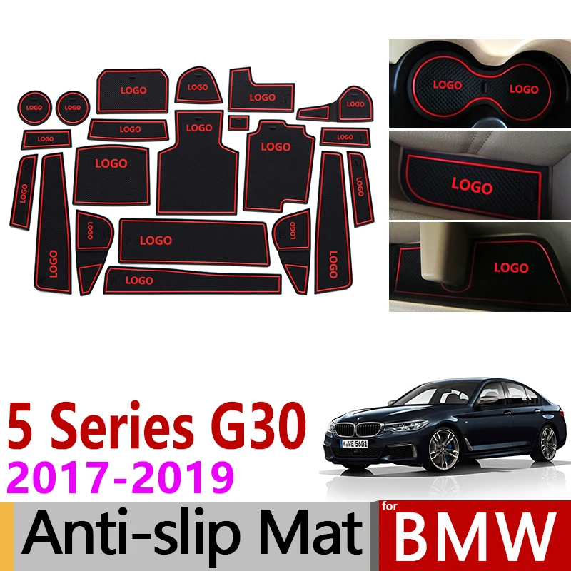 Противоскользящий коврик для ворот резиновый BMW 5 серии G30 2017 2018 2019 520 530 540 520d 525d 540d