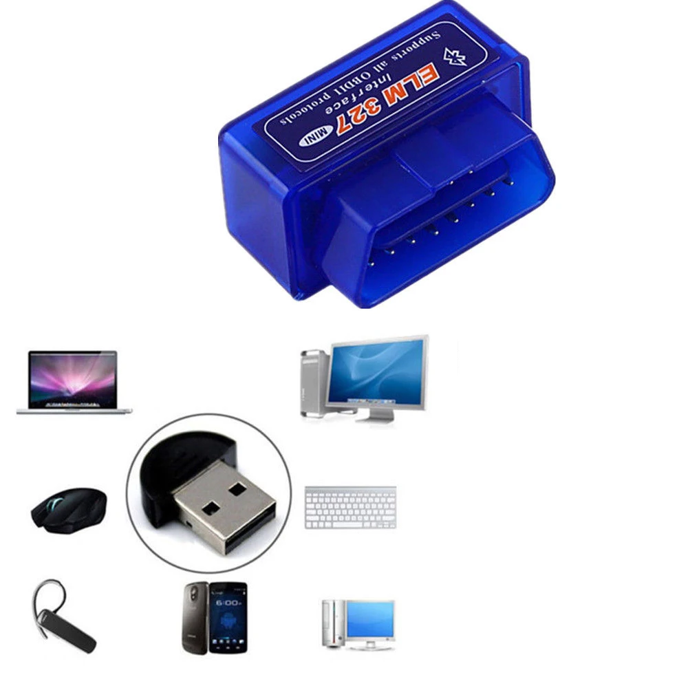 Obd2 сканер Mini elm327 Bluetooth V2.1/V1.5 OBD2 автомобильный диагностический инструмент ELM 327 Bluetooth для Android/Symbian для OBDII протокол