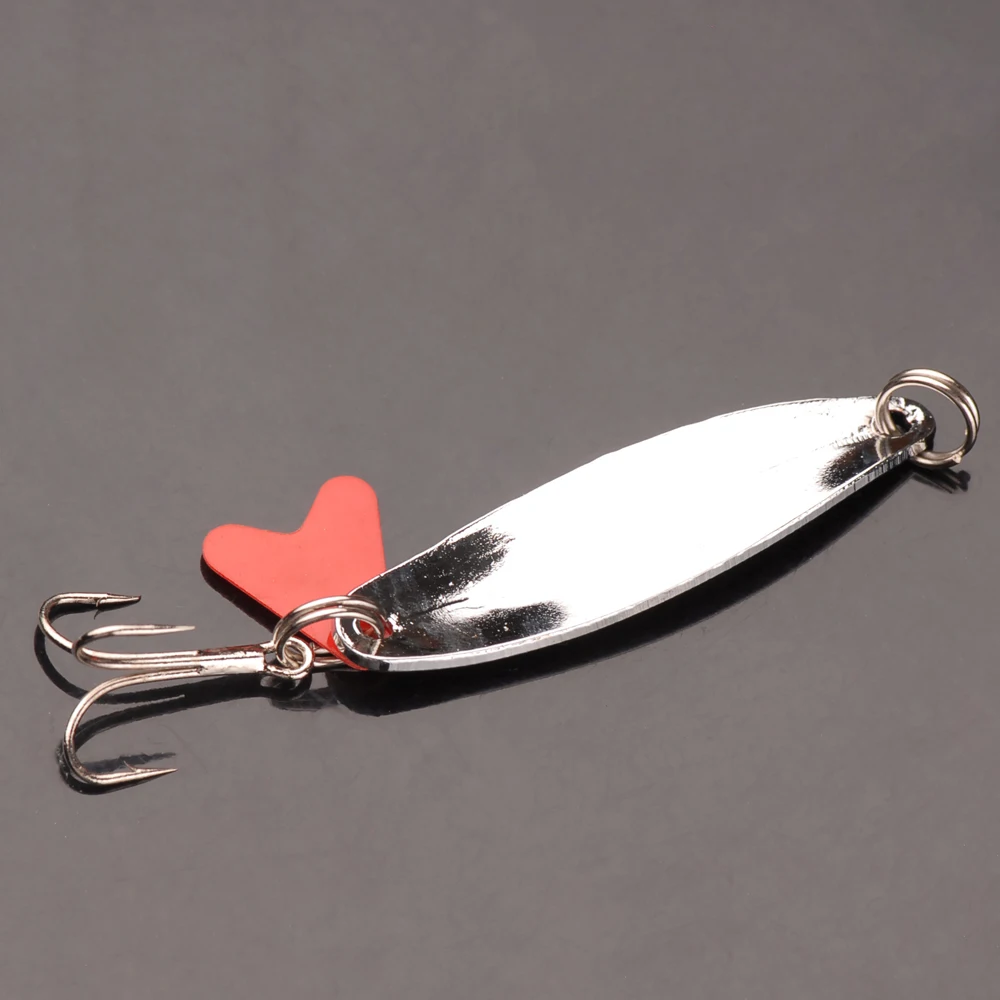 

5 Pcs/lot Metal Fishing Lure Spoon Lure Noise Paillette Hard Baits With Hook Pesca Fishing Tackle Swimbait Peche A La Carpe