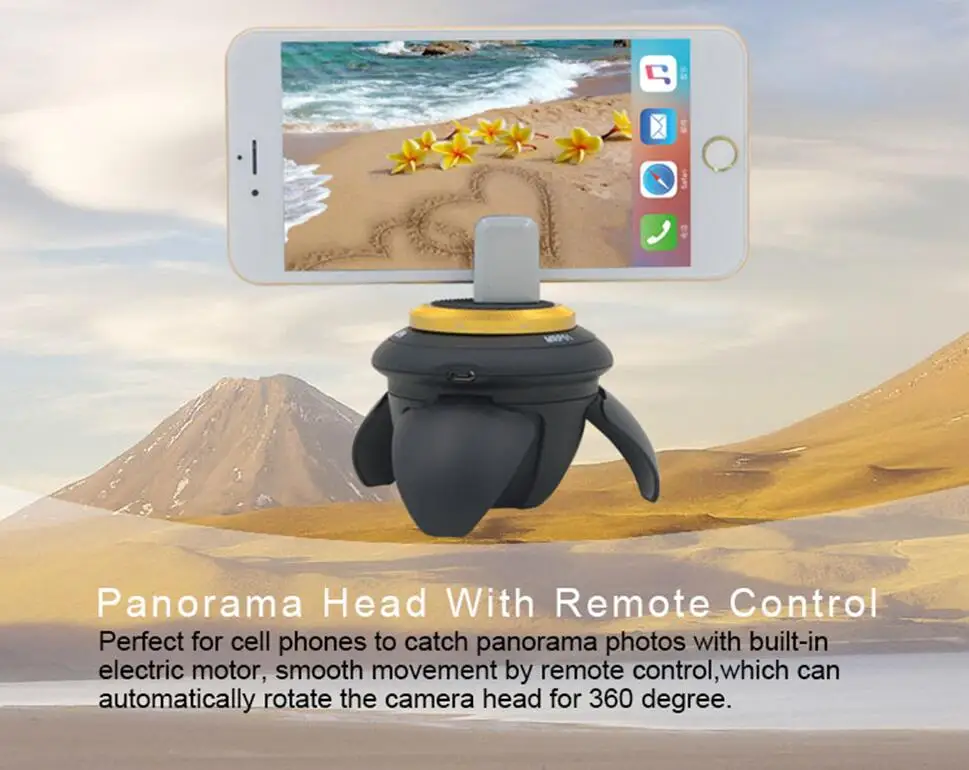 AFI MRP01 Electric Panorama 360 Rotation Time Lapse Tripod Head with Remote Control for Gopro /iPhone/SLR Camera/Selfie Stick|tripod head|rotating