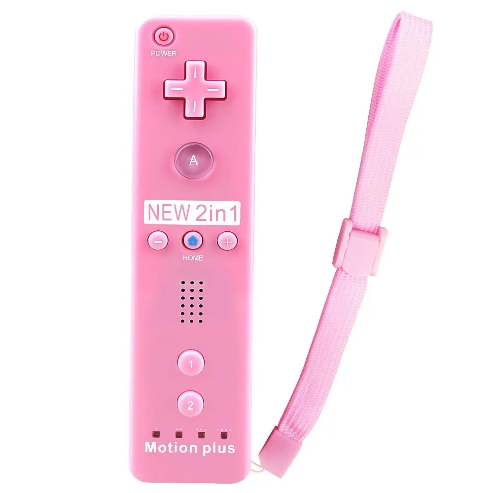 2 в 1 Встроенный Motion Plus пульт дистанционного управления Джойстик Nunchuk для nintendo wii геймпад контроллер с защитный силиконовый чехол