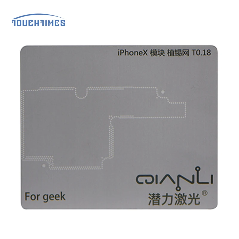 Новый 0 18 мм BGA трафарет для Iphone X материнская плата модуль положение Оловянная