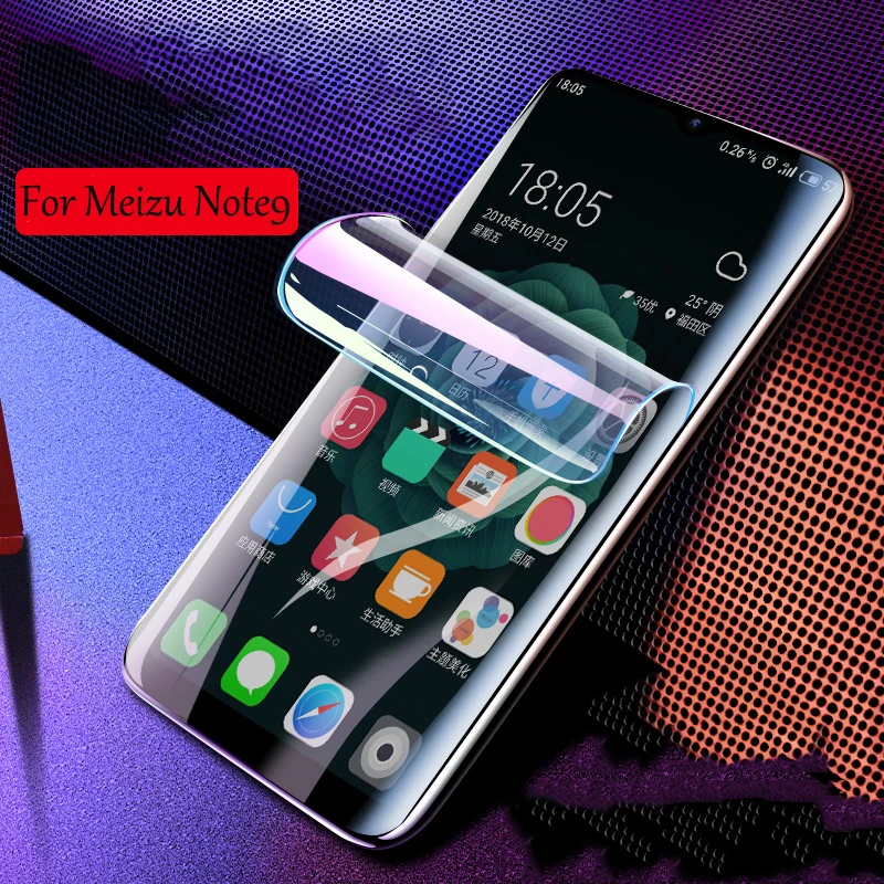 EXUNTON для Meizu Note 9 полное покрытие Гидрогелевая пленка ультра-тонкая мягкая защита
