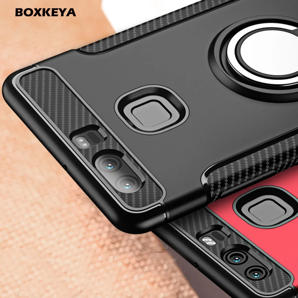 Гибридный защитный чехол для Oppo R9 R11 R15 R17 Reno с подставкой и кольцом Vivo V11i X20 X21 X23 V7 V9