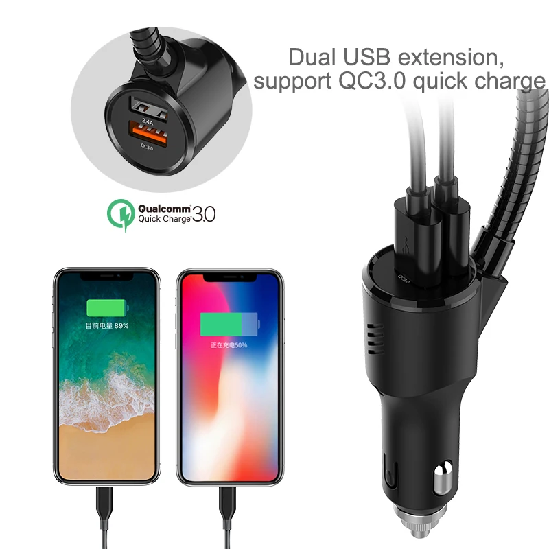 FDOMAIN 2018 Новинка QC3.0 Быстрая зарядка Bluetooth автомобильный комплект громкой связи