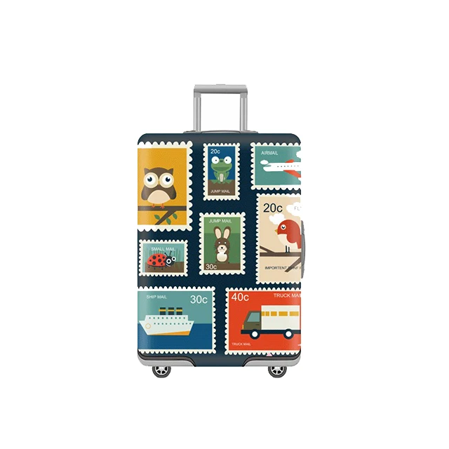 A-Luggage cover HMUNII 3D чехол с милым медведем, Защитные Чехлы, защитный чехол для багажа, чехол на колесиках, пылезащитный чехол для 18-32 дюймов, аксессуары для путешествий - Цвет: A-Luggage cover