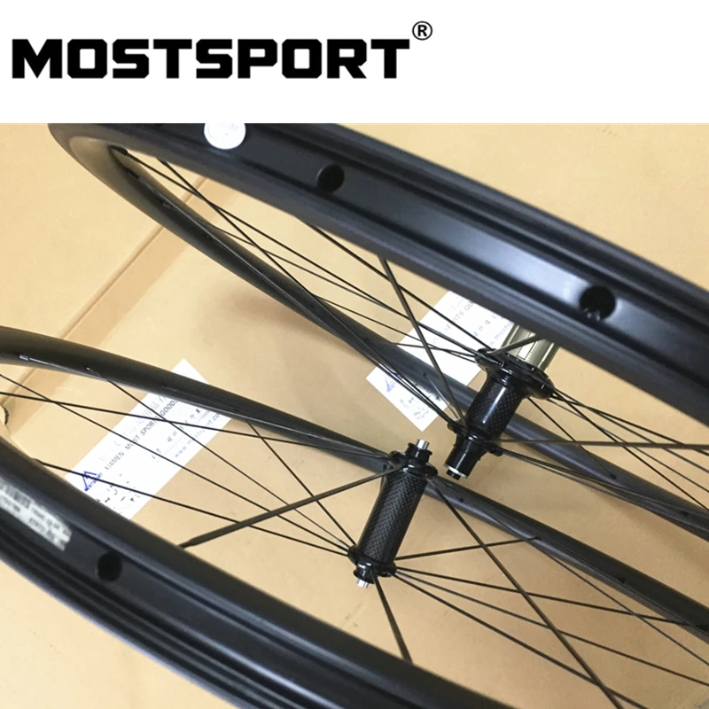 MOSTSPORT 30 мм клинчерные/бескамерные готовые карбоновые колеса с прямым тяговым