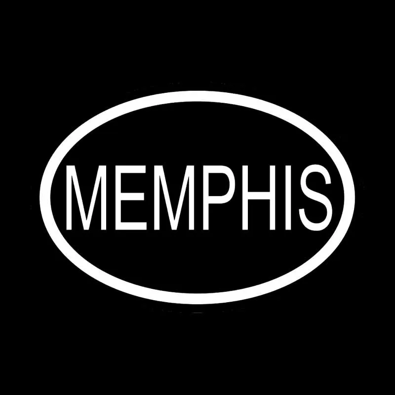 YJZT 14 1 см * 9 6 MEMPHIS CITY CODE овальная Автомобильная Наклейка Виниловая наклейка черный