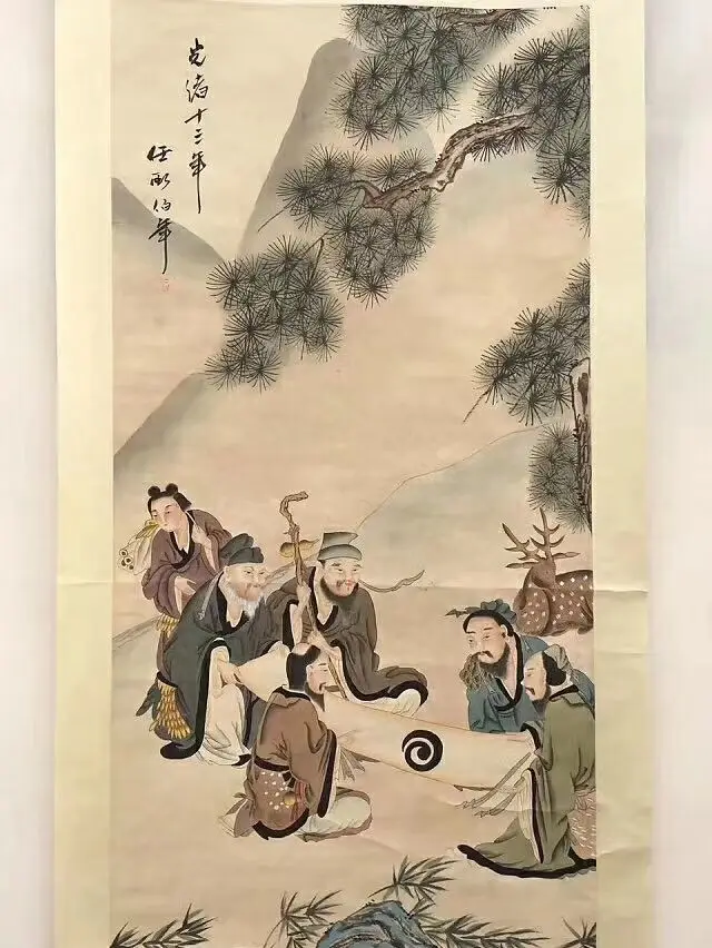 Новые антиквариат каллиграфия известный Картины и каллиграфии Гуансюй 13th Юбилей