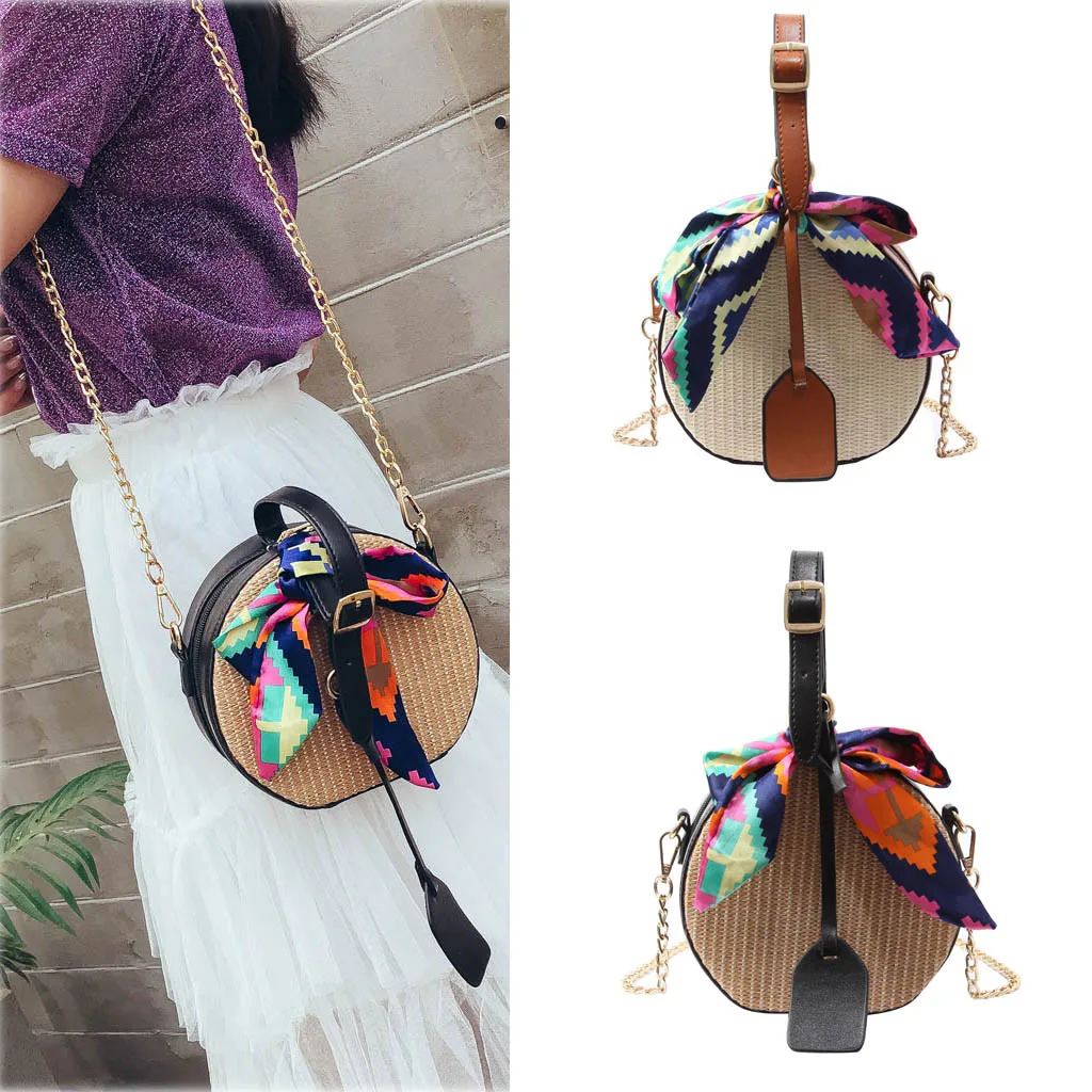 Женская модная цветная соломенная сумка на плечо bao bolsa feminina Прямая поставка #