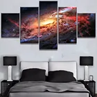 Настенная живопись на холсте, HD печать, Вселенная, блестящая галактика, картина, Современный домашний декор, спальня, искусство, 5 шт., модульный постер